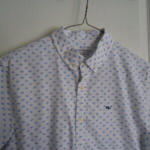 Vineyard Vines Shirt 18 Fish Pattern